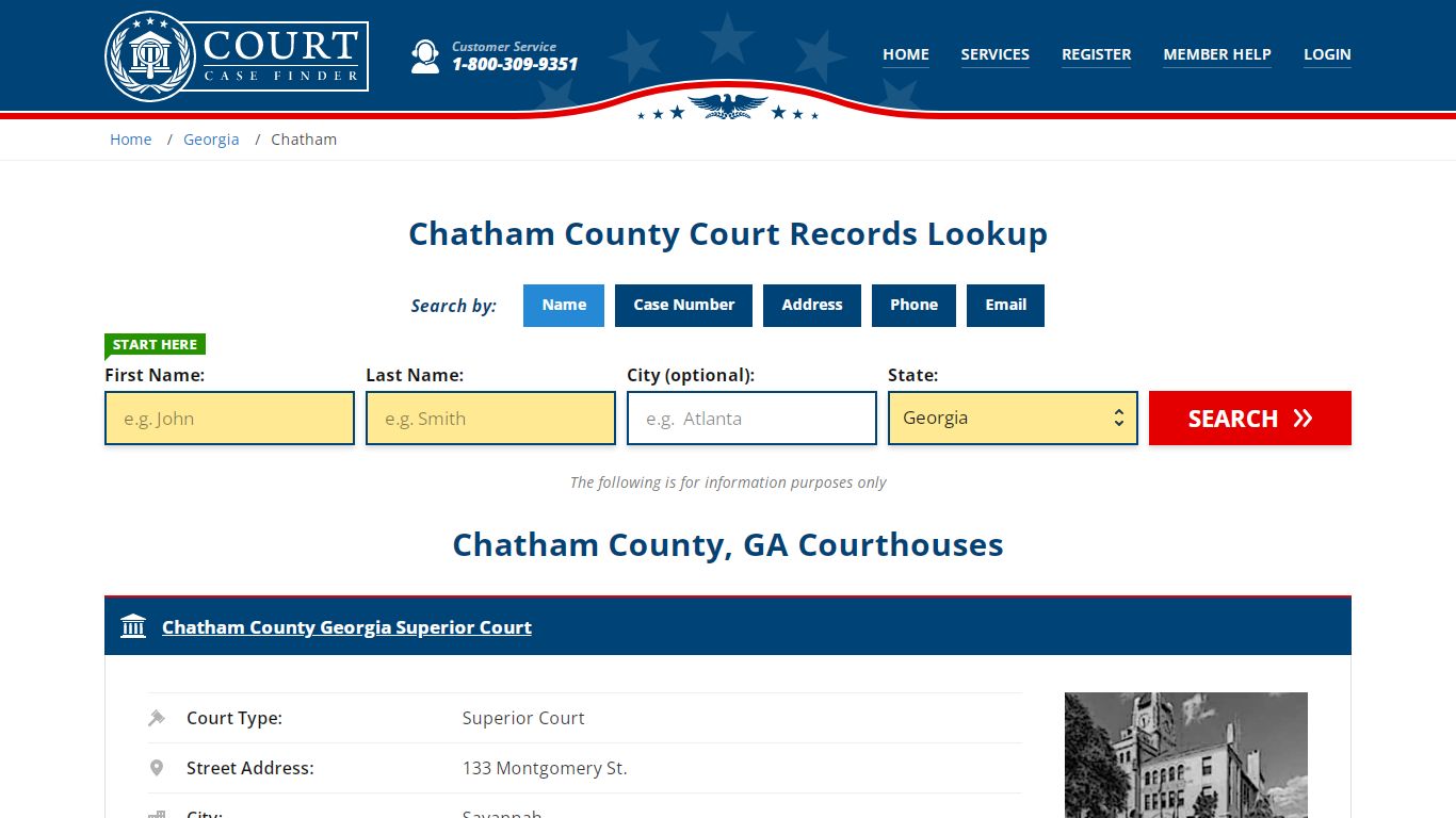 Chatham County Court Records | GA Case Lookup